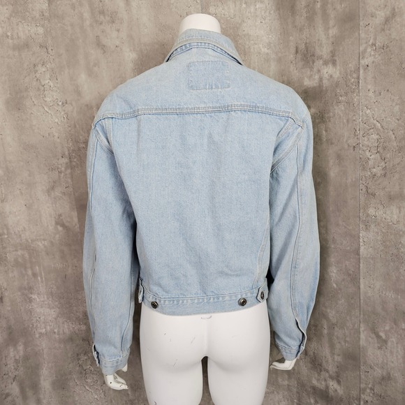 Vintage 90s Unionbay Womens S Light Wash Denim Jacket Cropped Jean Jacket - Picture 5 of 9
